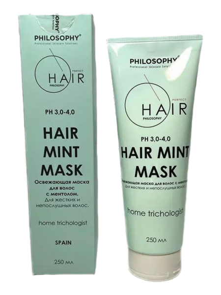 Освежающая маска для волос с ментолом Philosophy Perfect Hair Mint Mask, 250 мл